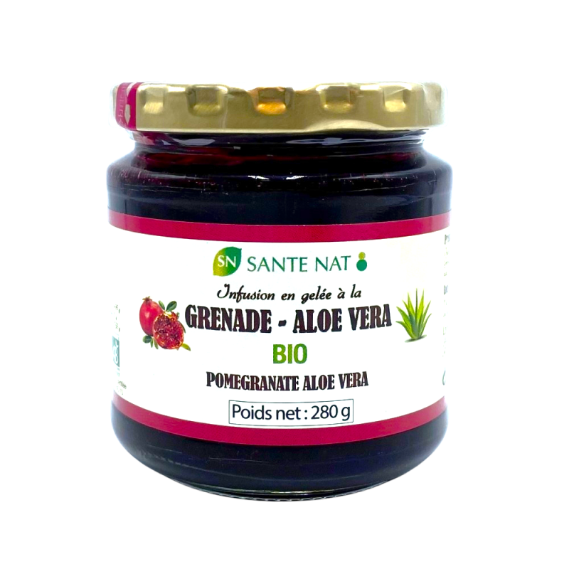 Infusion en gelée grenade et aloé vera bio 280g