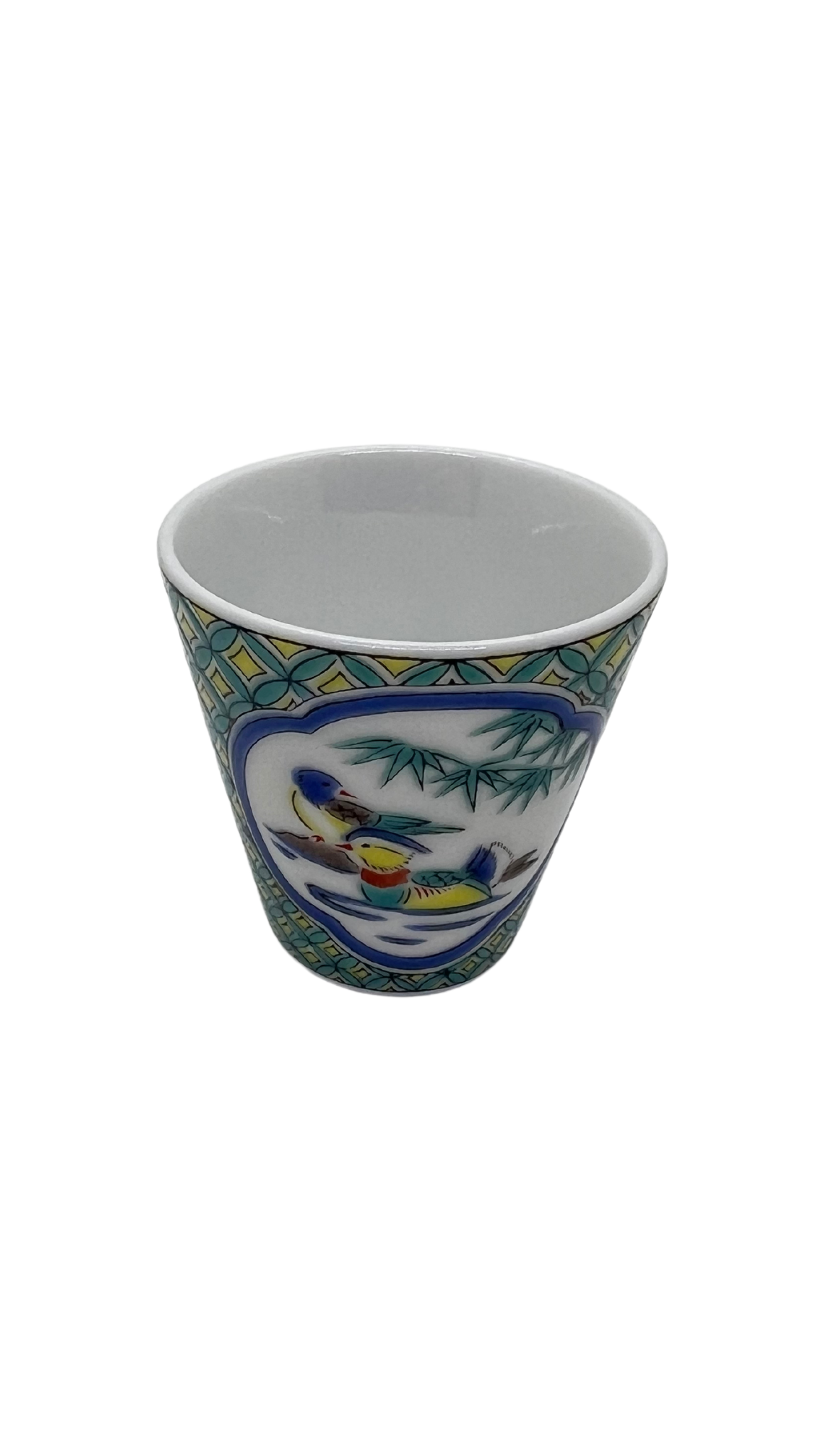 Verre à saké en porcelaine Kutaniyaki