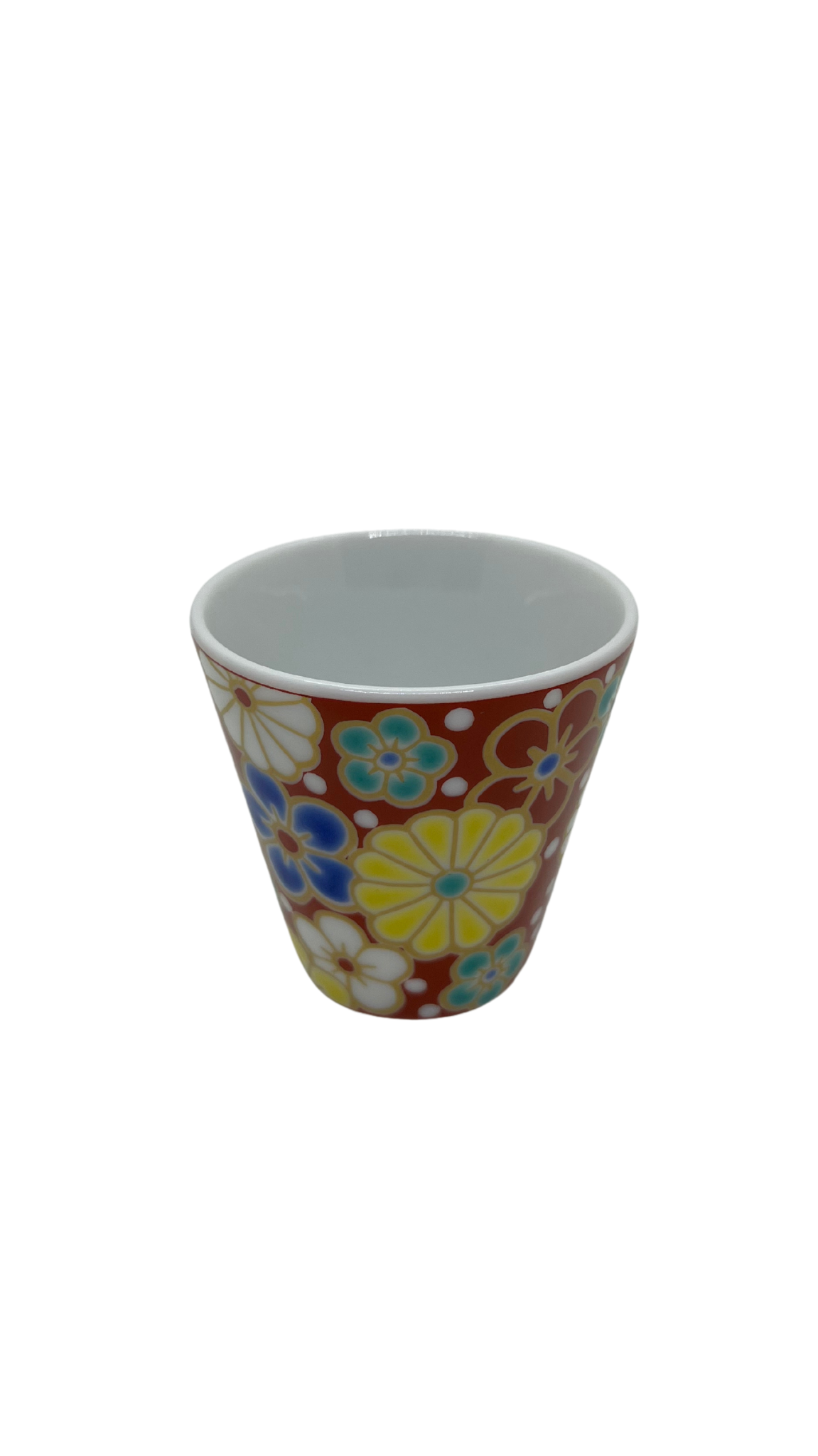 Verre à saké en porcelaine Kutaniyaki