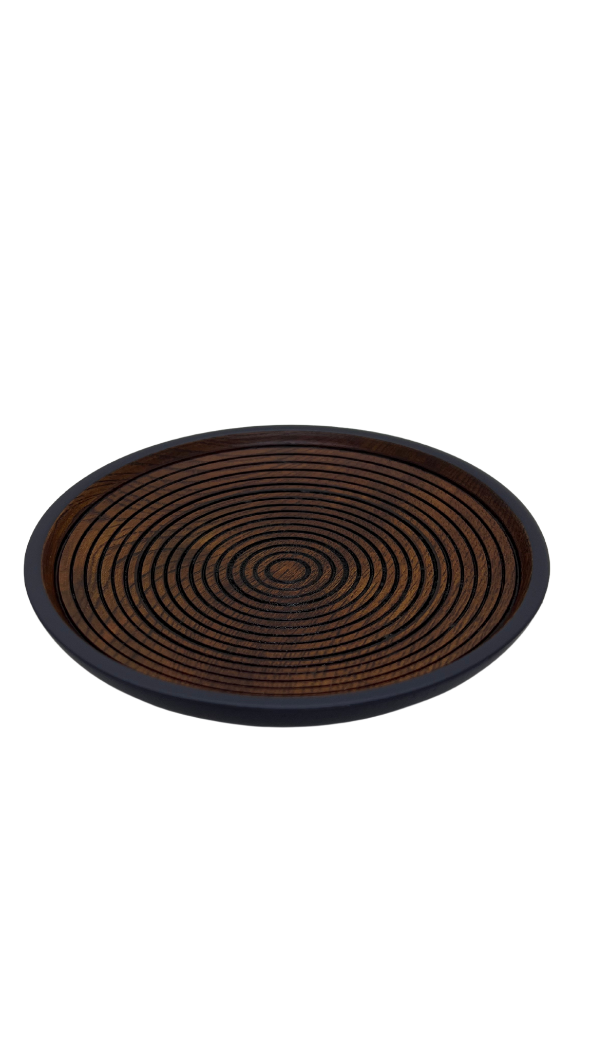 Assiette en bois de lithocarpus glaber