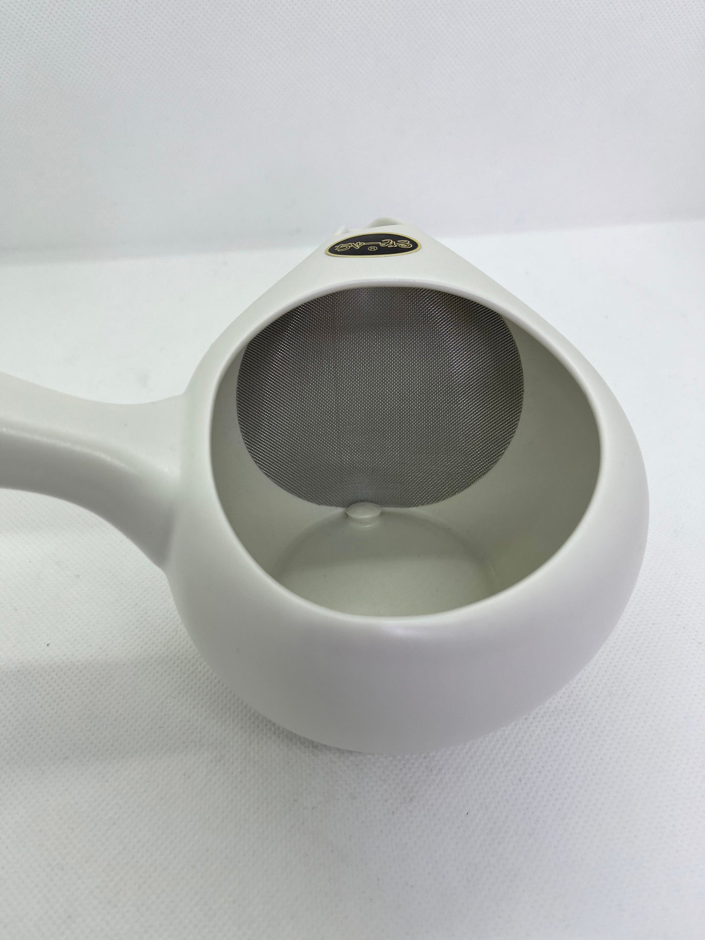 Théière white kyusu tea instructor