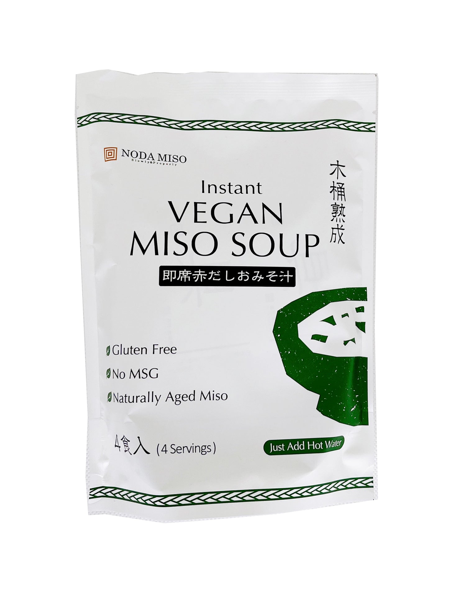 Soupe miso rouge vegan instantanée 17.4g x4