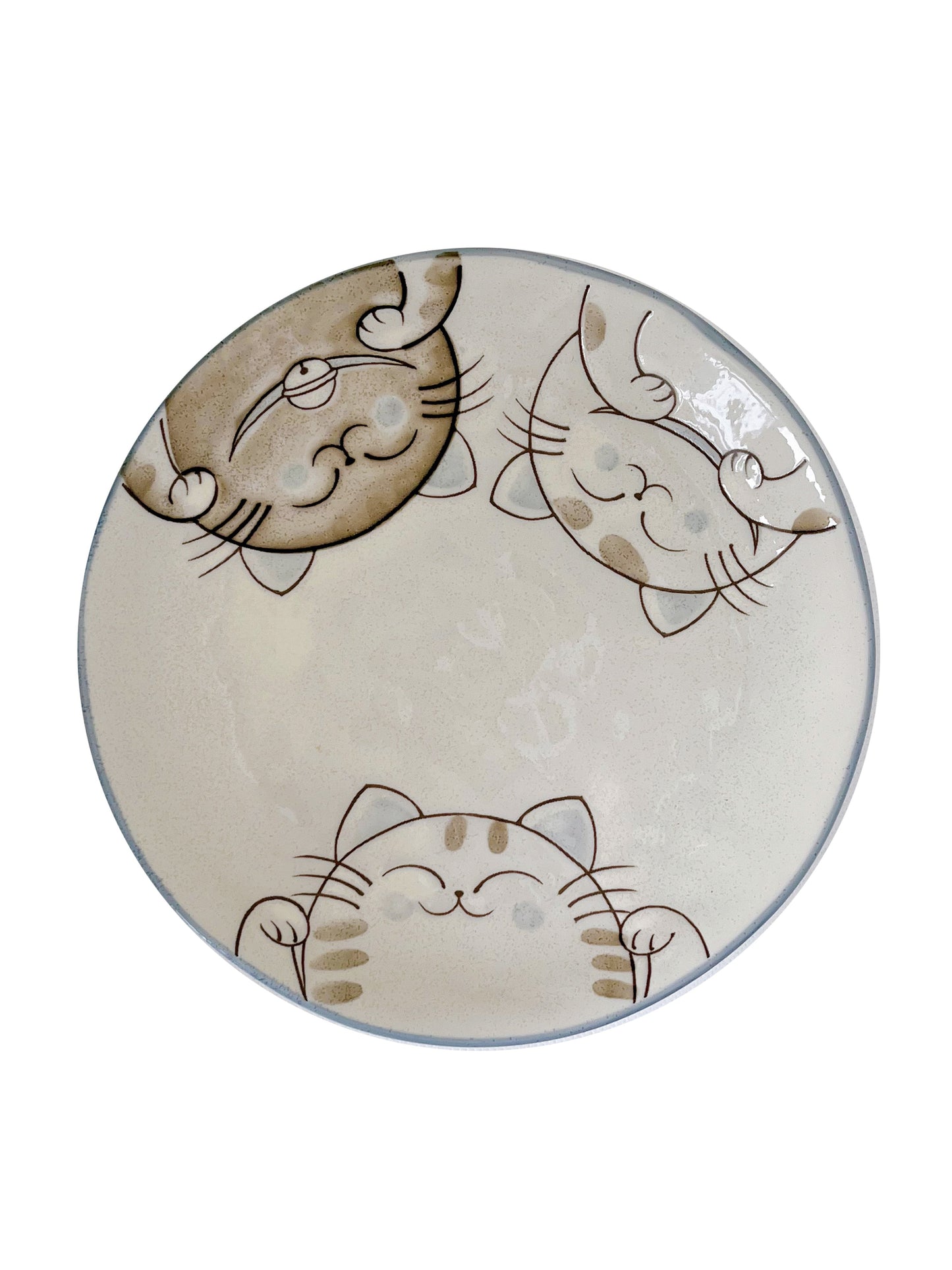 Assiette Trois chats Neko Ø19,5 cm