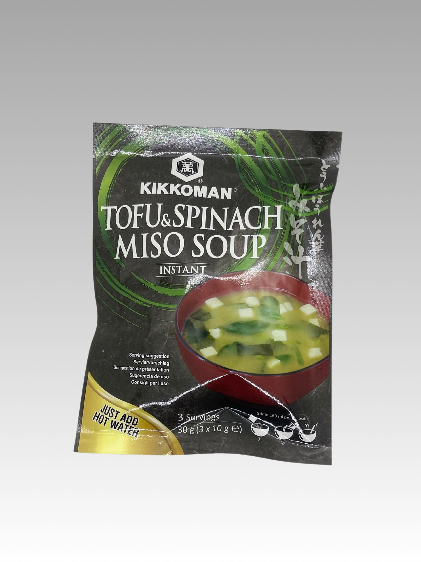 Soupe de miso instantané Miso Epinard 3x 10g
