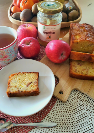 Cake japonais au gingembre et à la pomme par Momoko