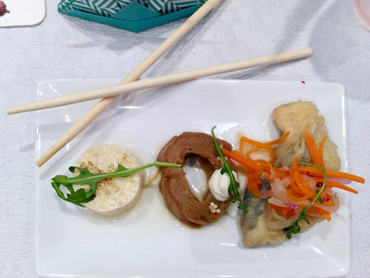 Escabèche de maquereau à l'Ishiru avec légumes marinés, recette japonaise du Chef Takashi Aoki