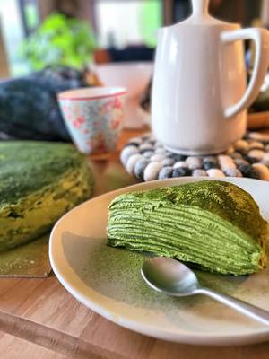 Gâteau mille-crêpes au matcha par Momoko
