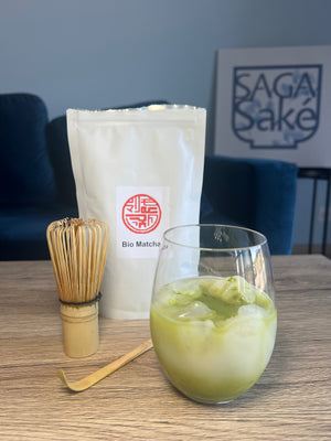 Matcha latte glacé
