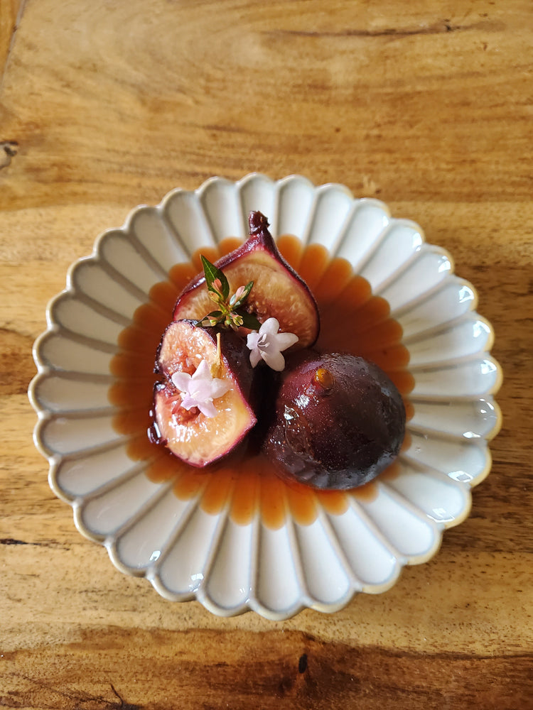 Figues confites au sirop et vinaigre rouge akazu japonais, recette sucrée-acide originale par Momoko