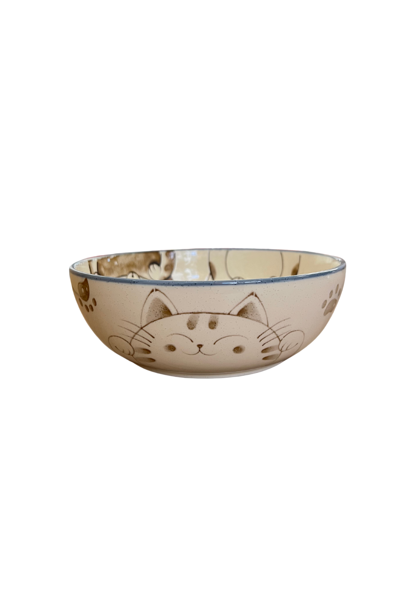 Plat profond trois chats 15,8cm