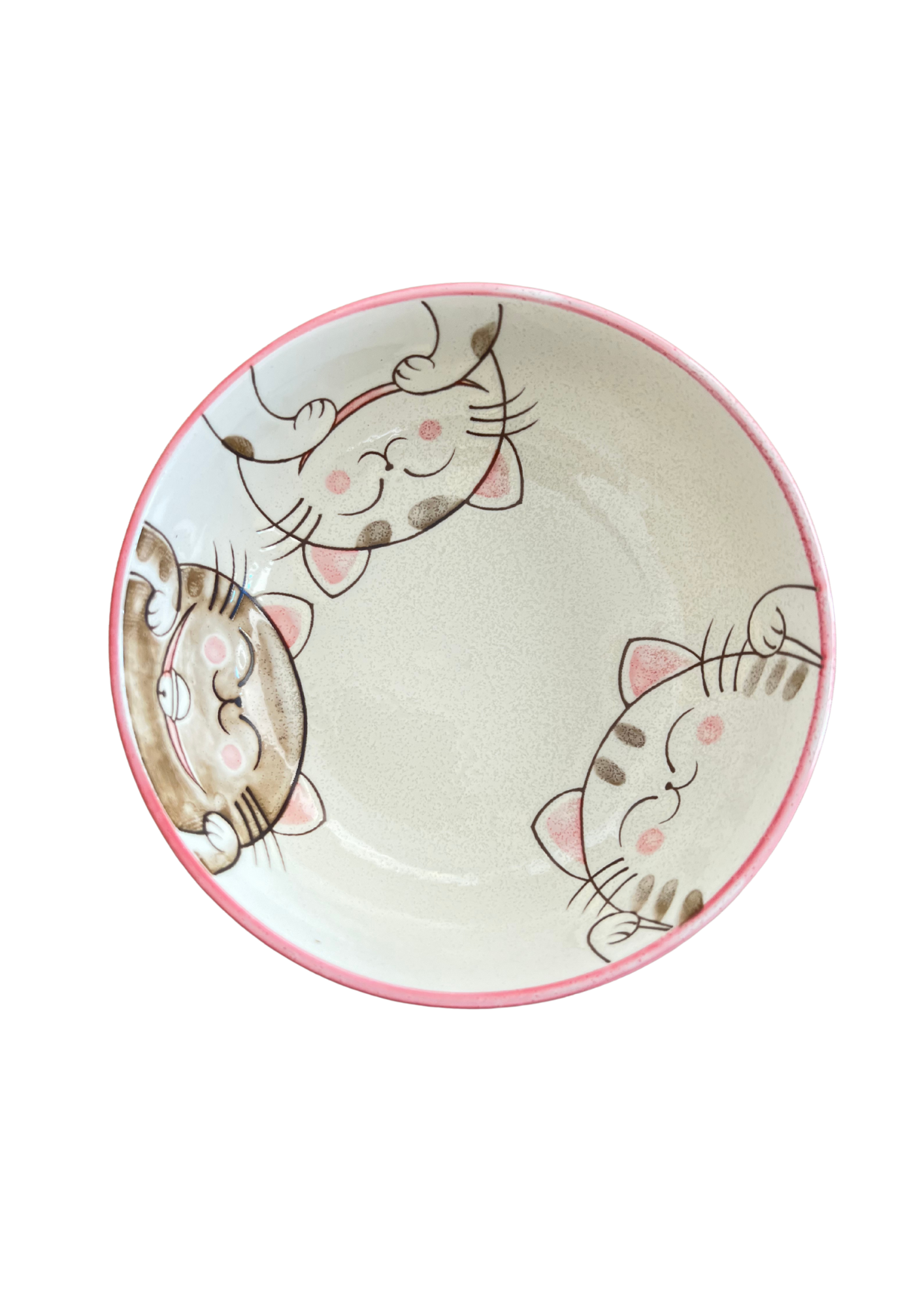 Plat profond trois chats 15,8cm