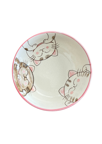 Plat profond trois chats 15,8cm