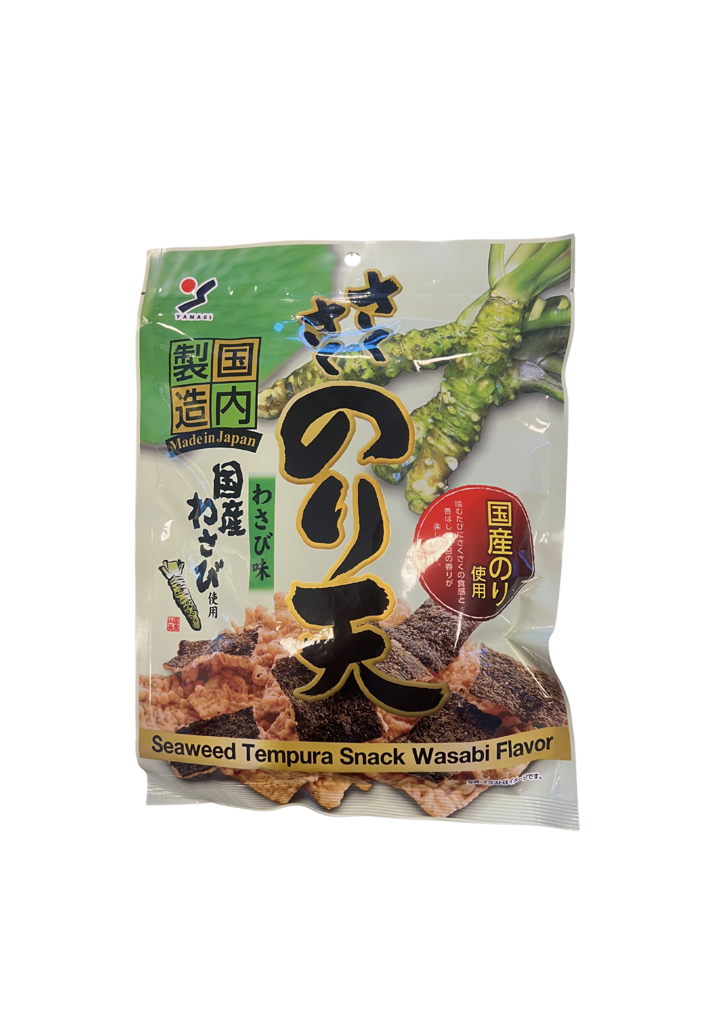 Crackers tempura aux algues nori et wasabi 70g