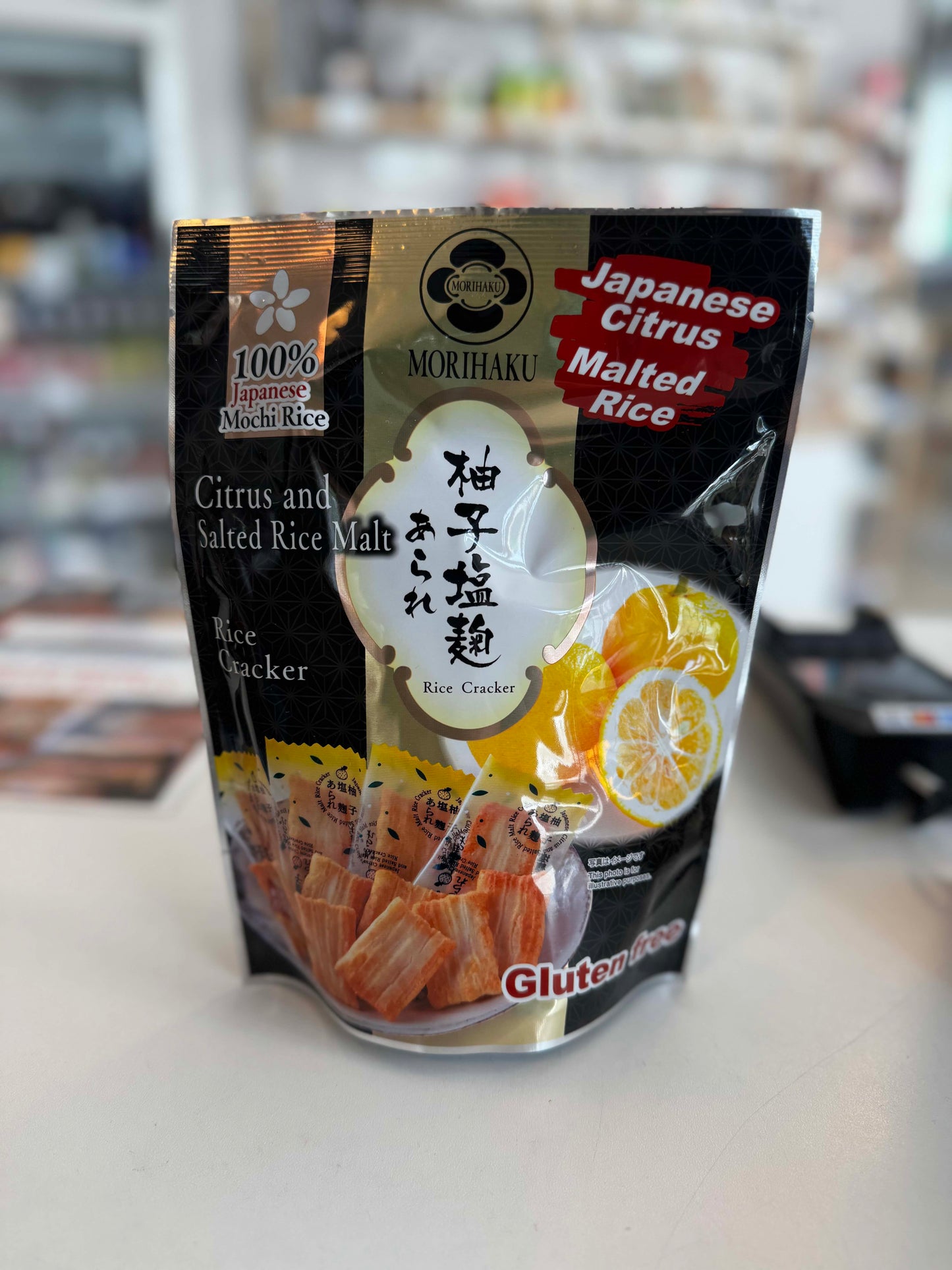 Crackers de riz mochi au yuzu et shio-koji 32g