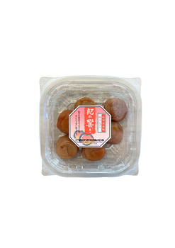 Umeboshi entières japonaises en barquette de 150g, prunes salées traditionnelles du Japon originaires de Wakayama.
