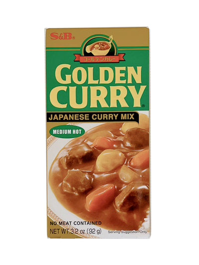 Curry Japonais Golden Moyen Piquant S&B 5 Portions 92g