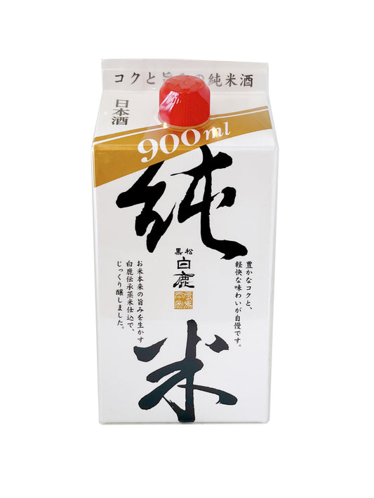 Saké Hakushika Junmai (Idéal pour la cuisine) 900ml (14,5°)