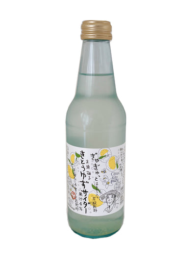 Soda pétillant au yuzu japonais 340ml – Ogon no Mura