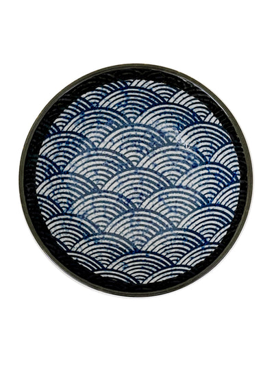 Bol Ramen Japonais Ø22cm – Motifs Ansen & Vague Seigaiha